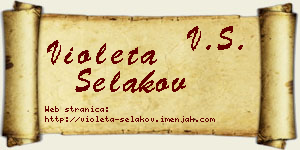 Violeta Selakov vizit kartica
